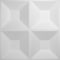 Ekena Millwork Swindon EnduraWall Decorative 3D Wall Panel, White, 11 7/8"W x 11 7/8"H WP12X12SWWH - alternate 4